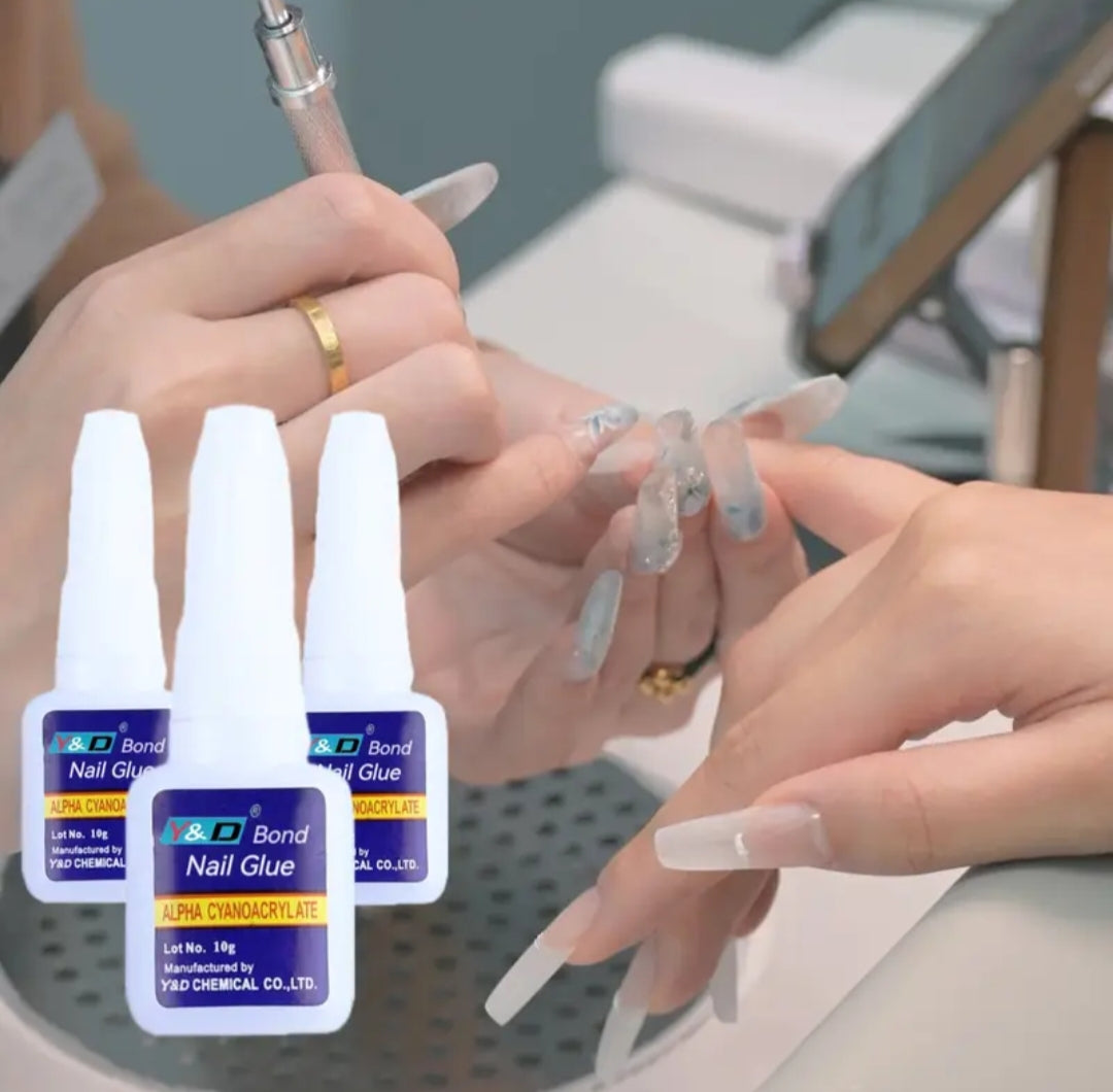 Professional Fine Brush Glue- Premium Gel Glue for Long lasting Nails