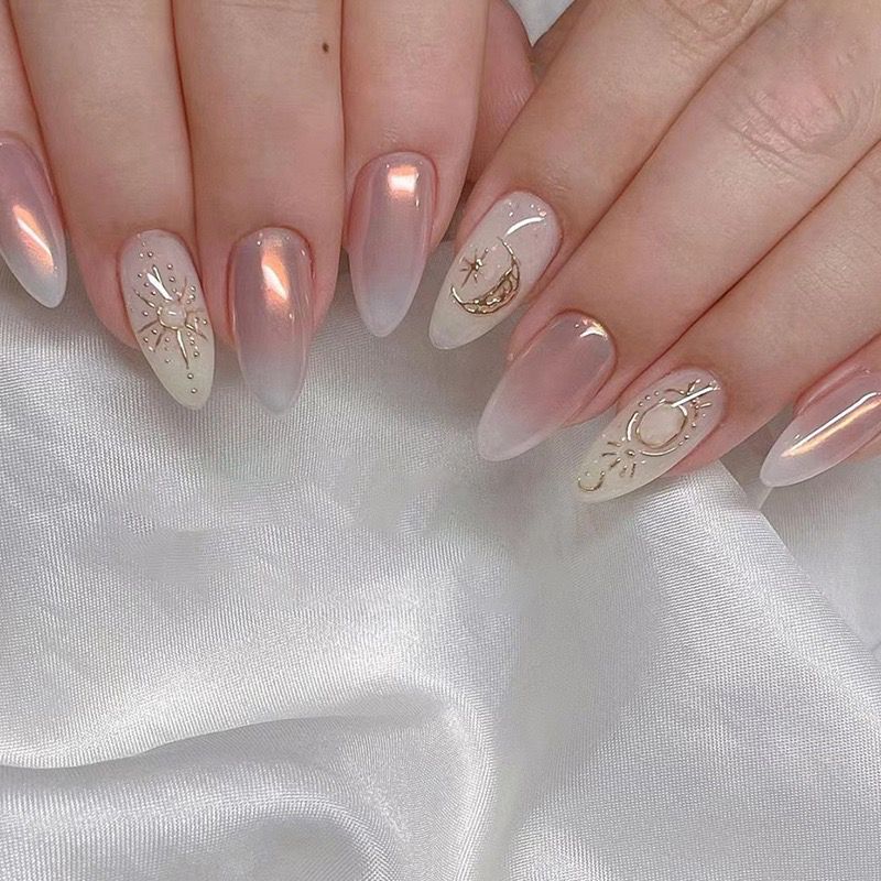 MoonLight – 15pcs Pretty Glossy Pestle Nails with Kit