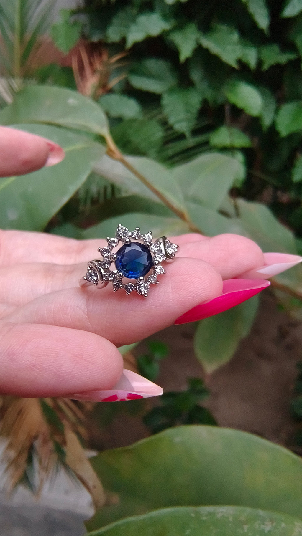 Elegant Blue Oval Zirconia Ring – Symbol of Eternal Love, Perfect Promise Ring