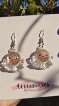 "Glittery Transparent Fish Resin Earrings – Dazzling & Unique"
