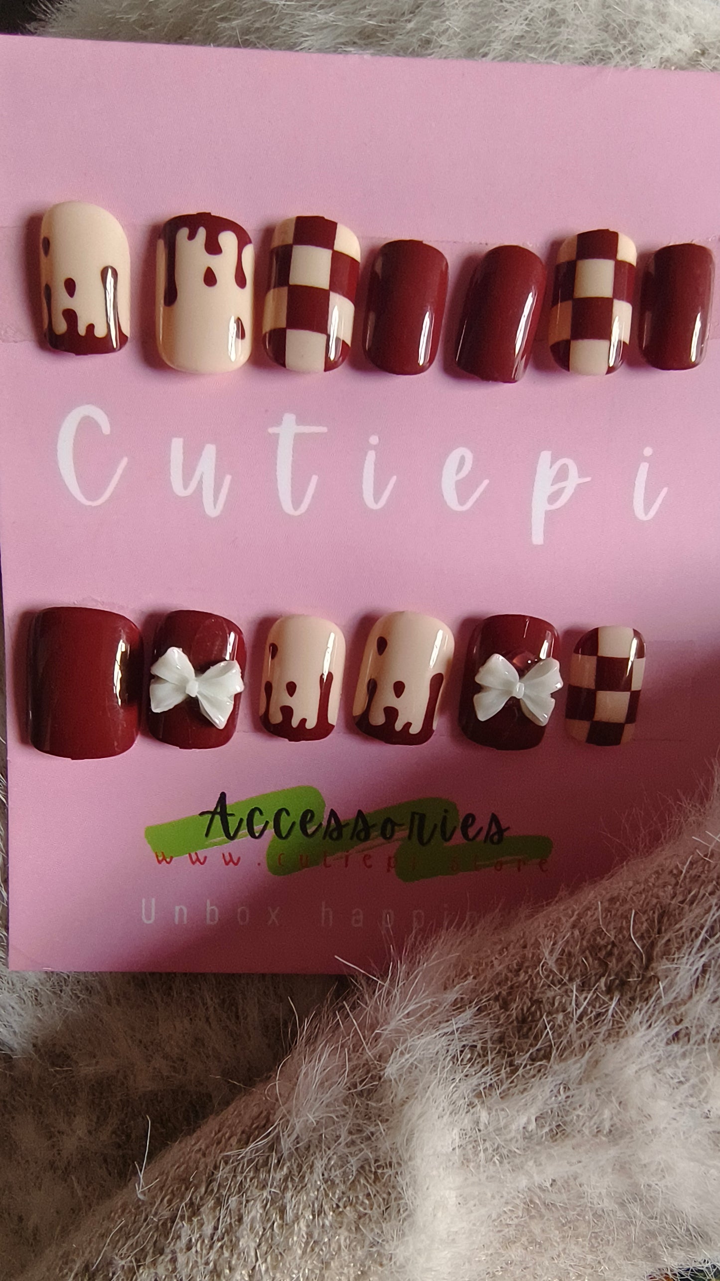 Brown Bow - 24pcs with Application Kit