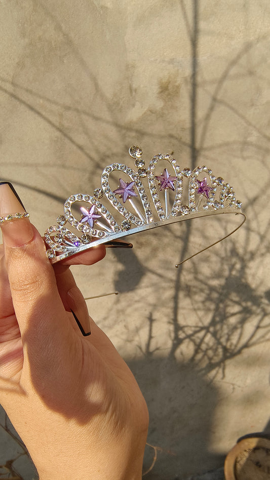 Royal Silver Princess Crown – High-Quality Metal for Little Queens"