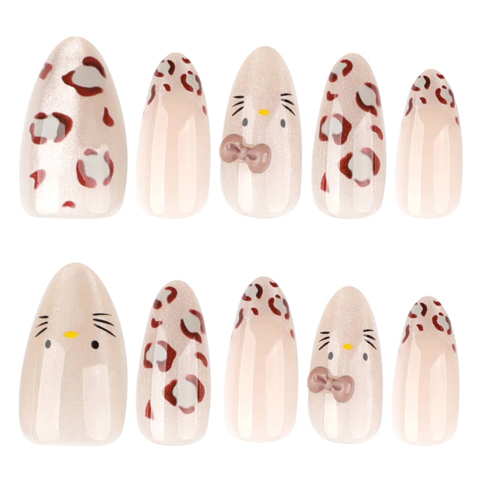 Winter Special French Cat eye- Premium 12 pcs Nail Set