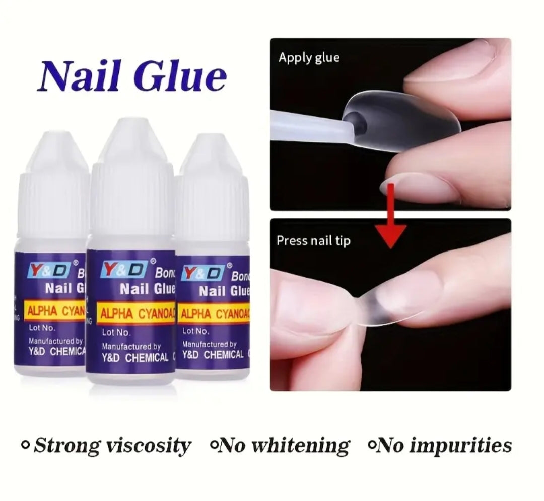 Easy to use Nail glue, For Strong Nail Application (Imported Quality)