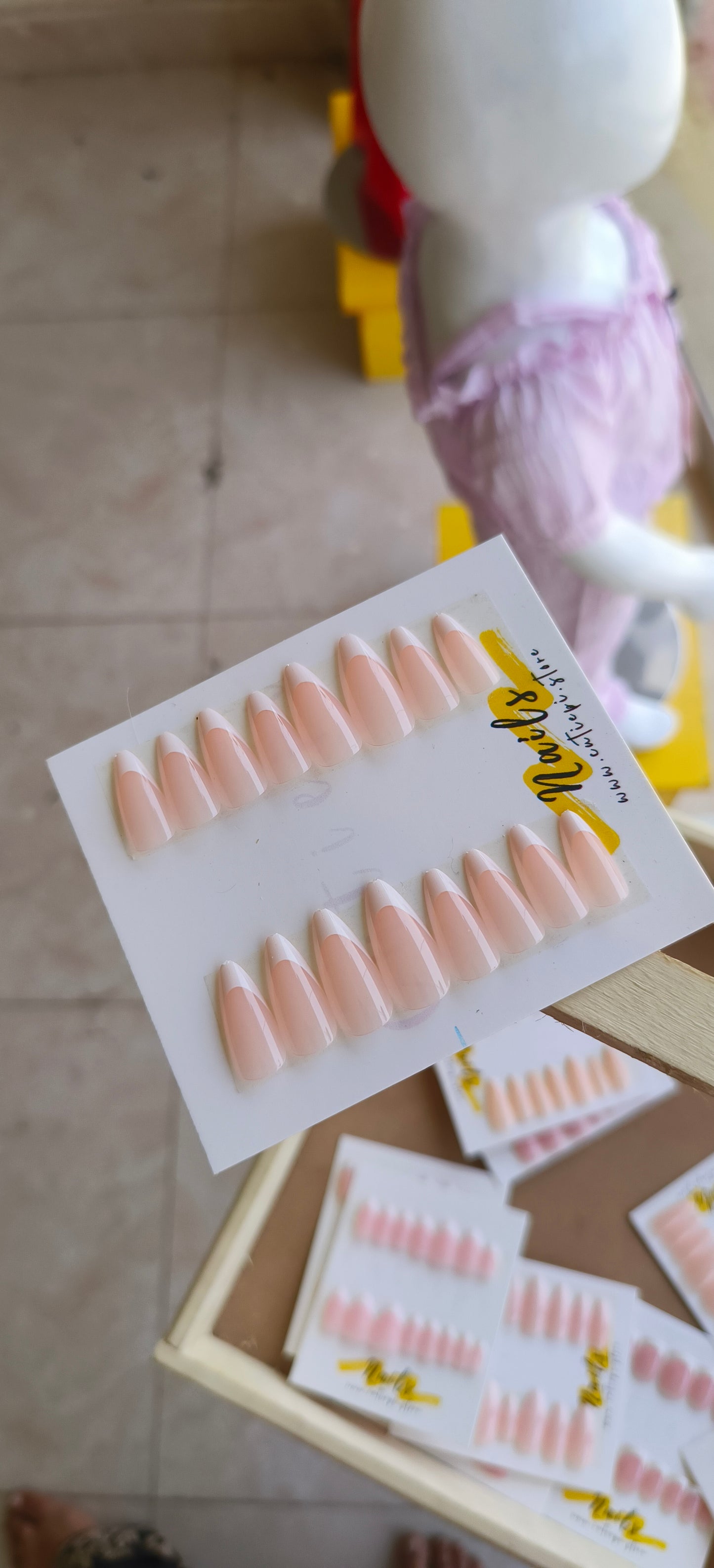 Plain French – 24pcs with Application Kit