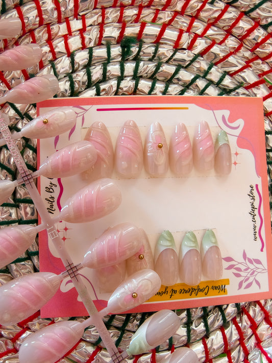 Display Land- Premium handmdae nails with Application kit