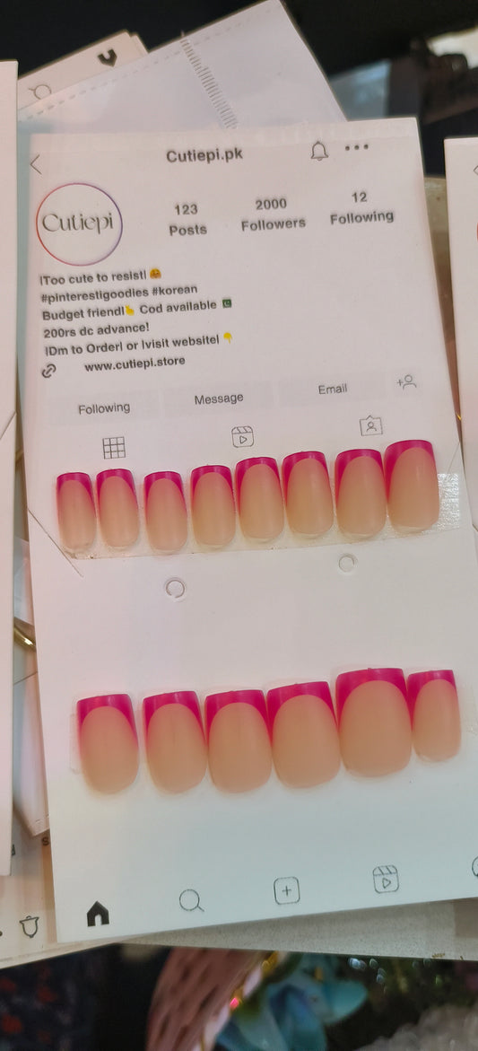 Imperial Rose – 30pcs Nail Set with Application Kit