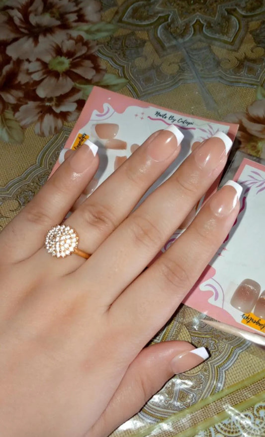 Ombre French-Salon Quality French Nails with Application Kit