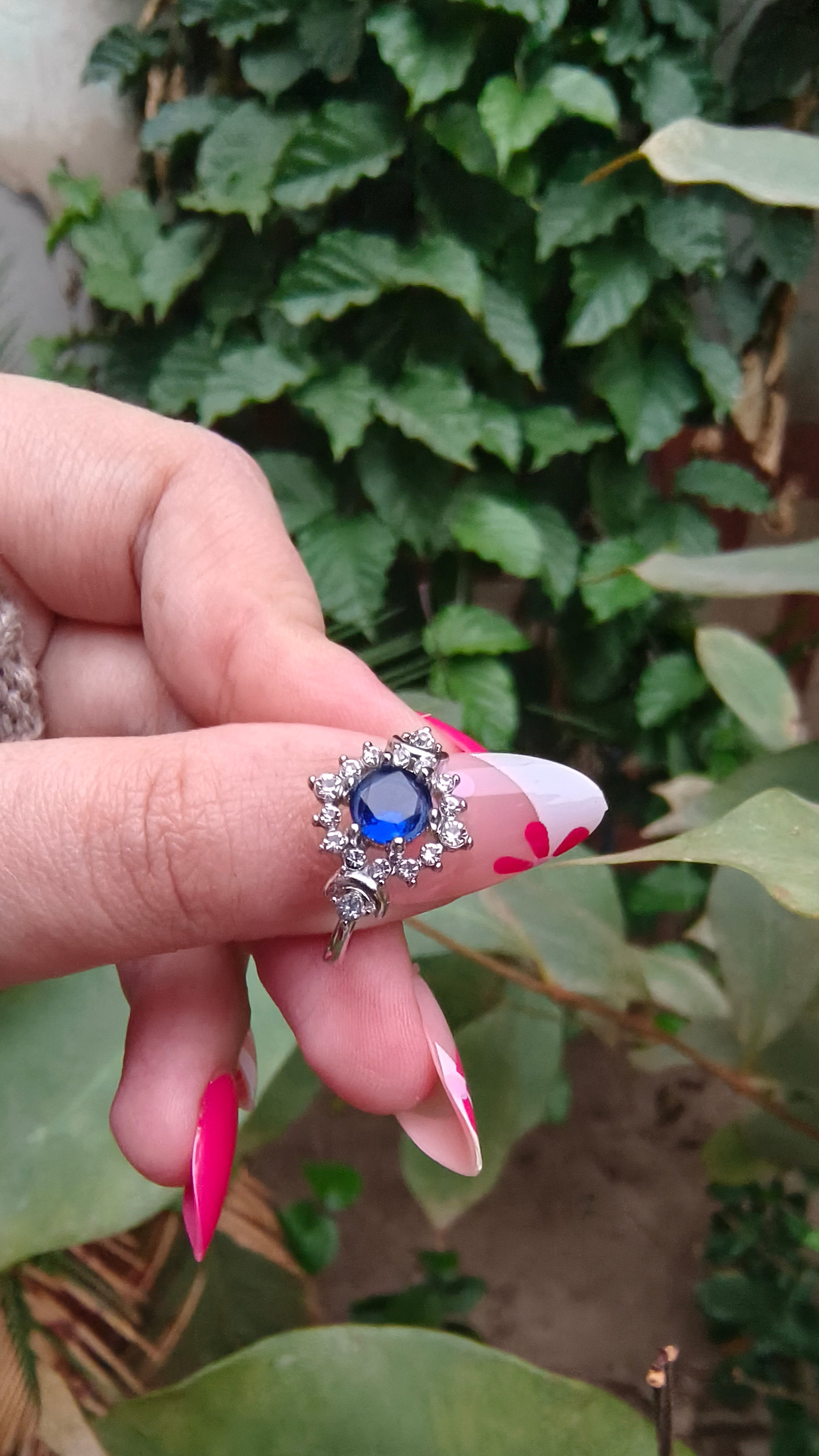 Elegant Blue Oval Zirconia Ring – Symbol of Eternal Love, Perfect Promise Ring