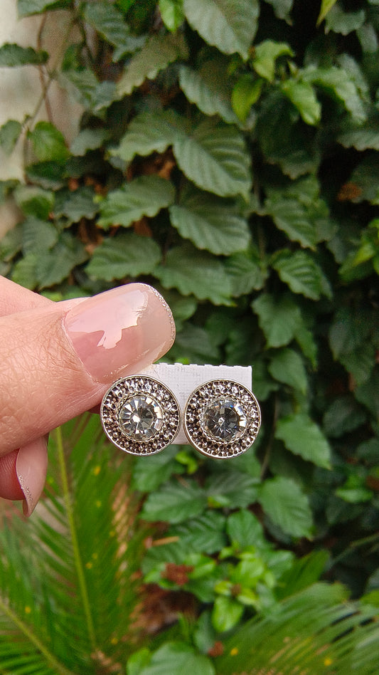 Lustrous Silver Pearl Studs