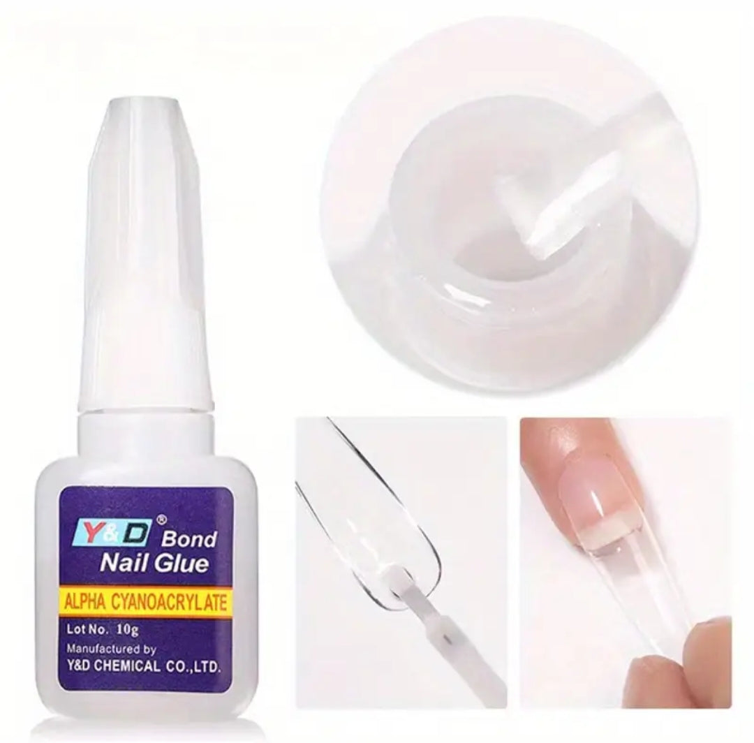 Professional Fine Brush Glue- Premium Gel Glue for Long lasting Nails