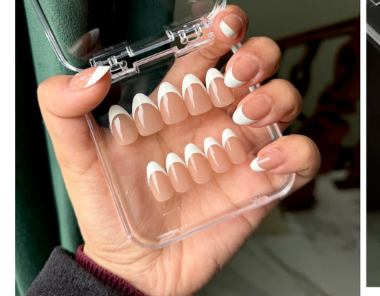 Plain French- Premium Nails with Application Kit (Eid Special)