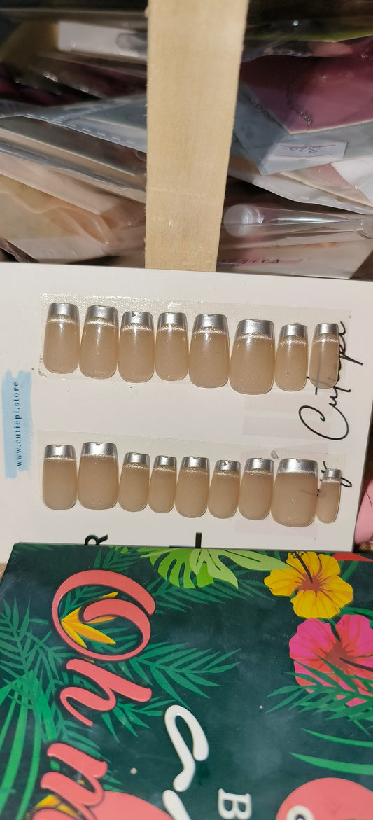 Silver French- New arrival 24pcs with application kit  (Student Offer)