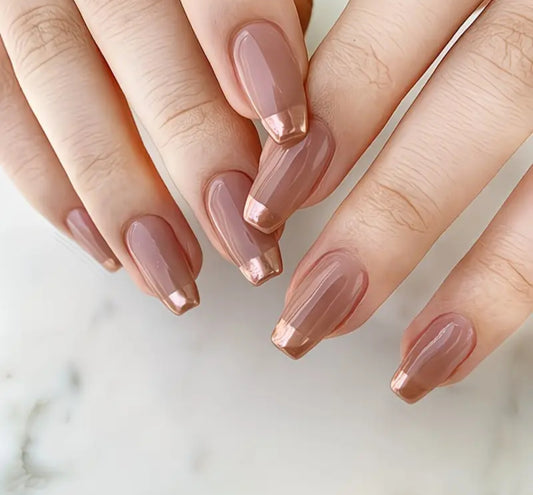 Nude French-20pcs Nails with Application Kit (Best seller)