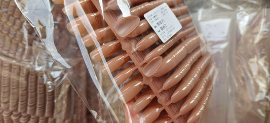 Nude Brown Nails Gel based- Hania Inspired- Best Seller Set