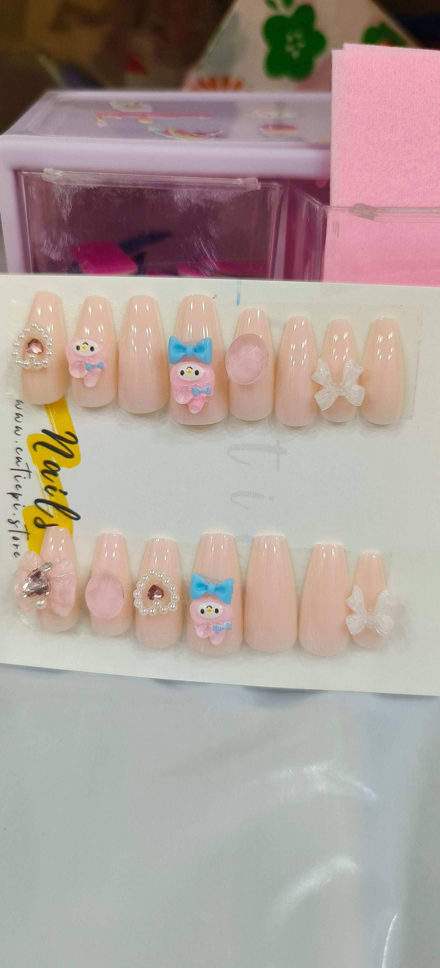 Kitty Bling – 24pcs with Application Kit 🐾✨