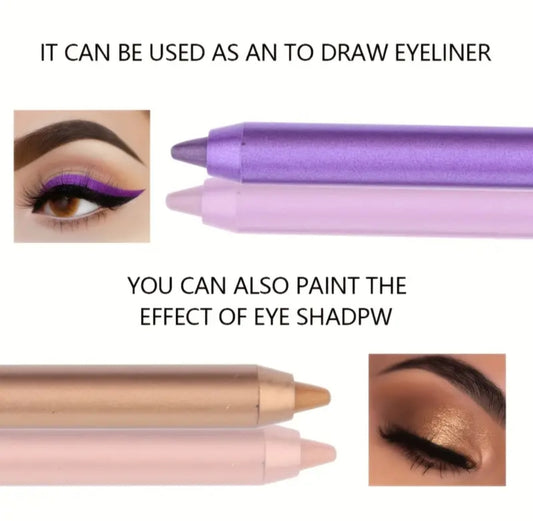24H Waterproof Eyeliner or Lip liner, Smudge-Proof Long Lasting Color
