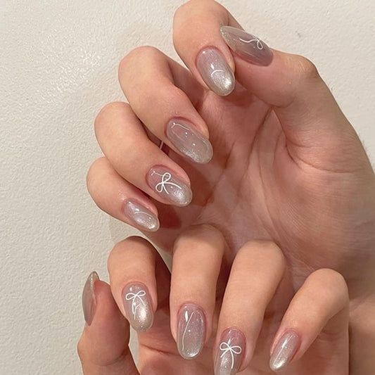 Luxe Shine - Premium Cat eye Nails with application kit