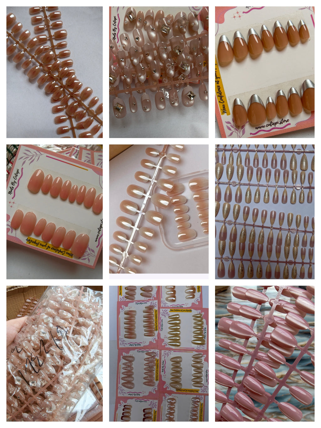 Sample Nails of our best sellers (20 Nail designs)