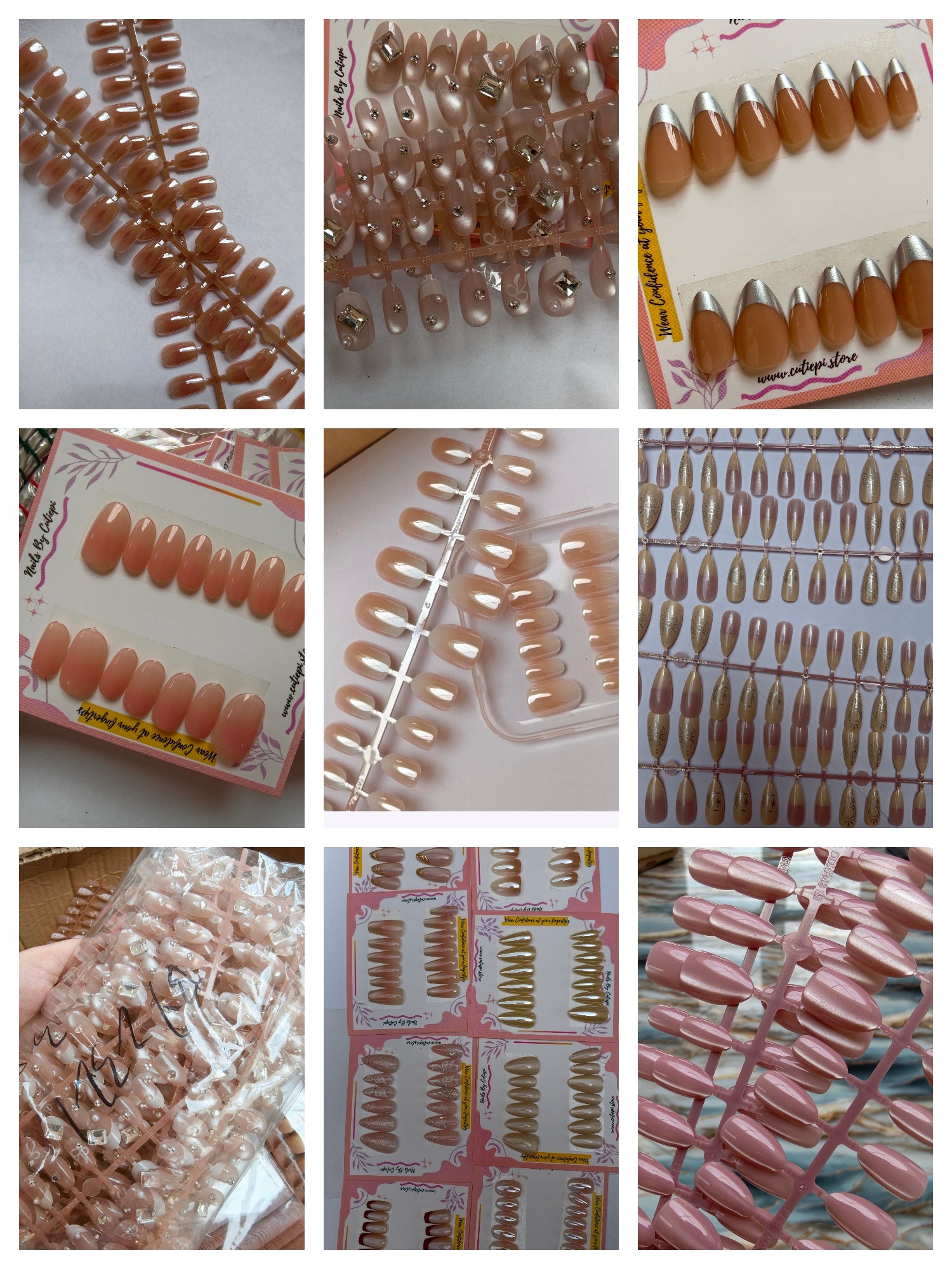Sample Nails of our best sellers (20 Nail designs)