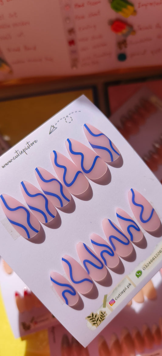 Wavy Blue - 24pcs with Application kit