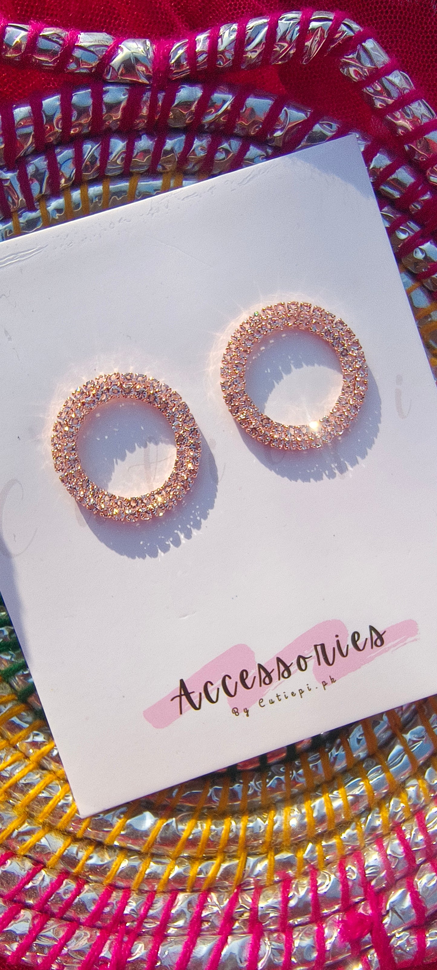 Timeless Sparkle Rhinestone Hoops Anti tarnishing