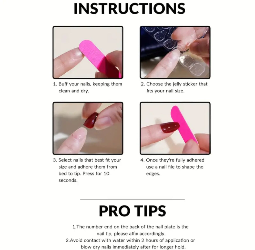 Barbie Nails – Premium Embelished Nails (24pcs with Application Kit)