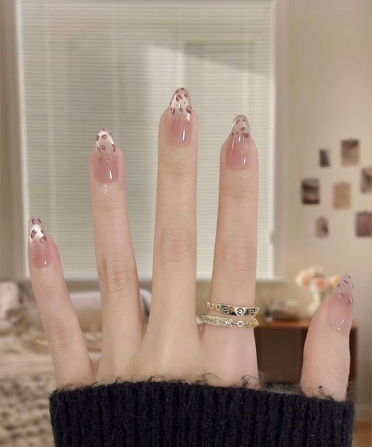 Cat French- 24 pcs Premium Gel Nails with Application kit (Best Seller)