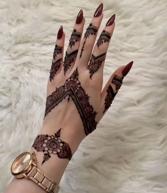 Deep Red- 20pcs Trendy Nails with Application Kit
