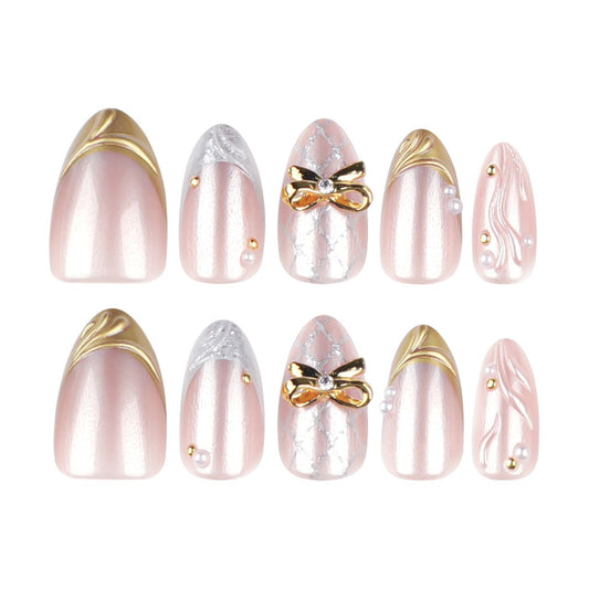 Chrismatic Gold-Handmade 3d Nails with Application Kit (Luxury Edition)