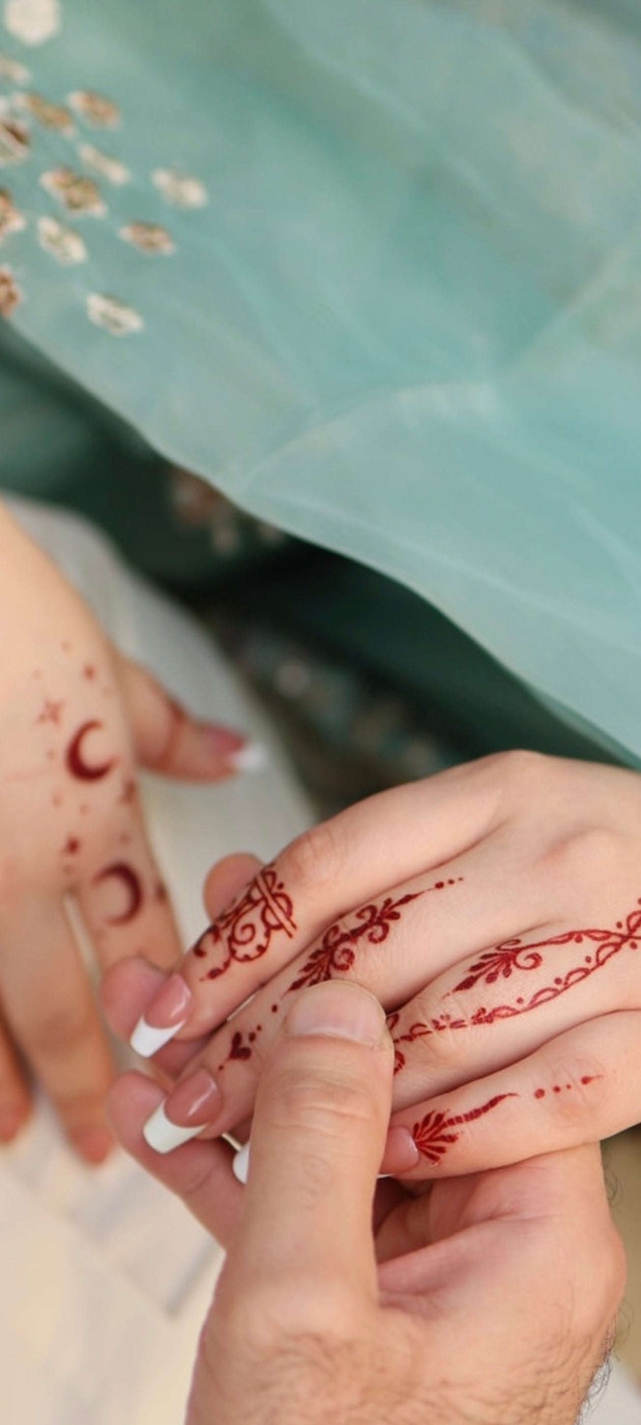 Dainty French-Naimal Khawar Inspired Gel based french nails
