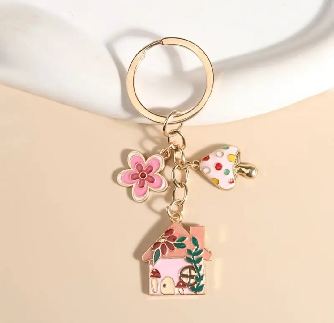 Mushroom key Chain