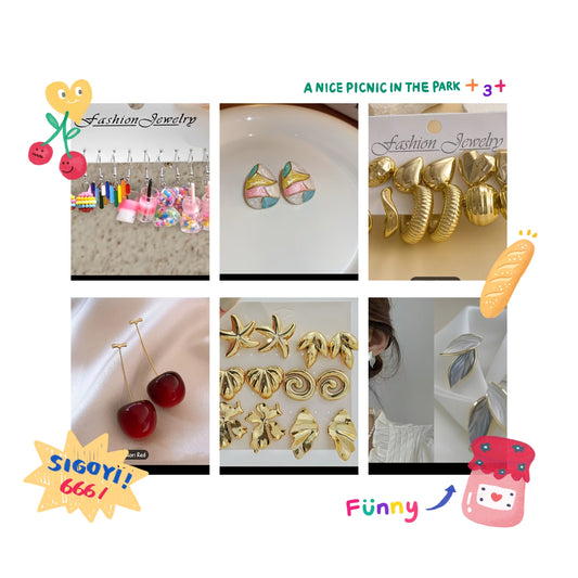 20 pcs Earings Deal- Student Offer- Must have mystery Box (For cute and trendy earings)