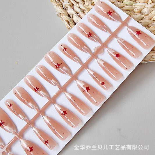 Starry Night- 15pcs Cat eye nails with application kit