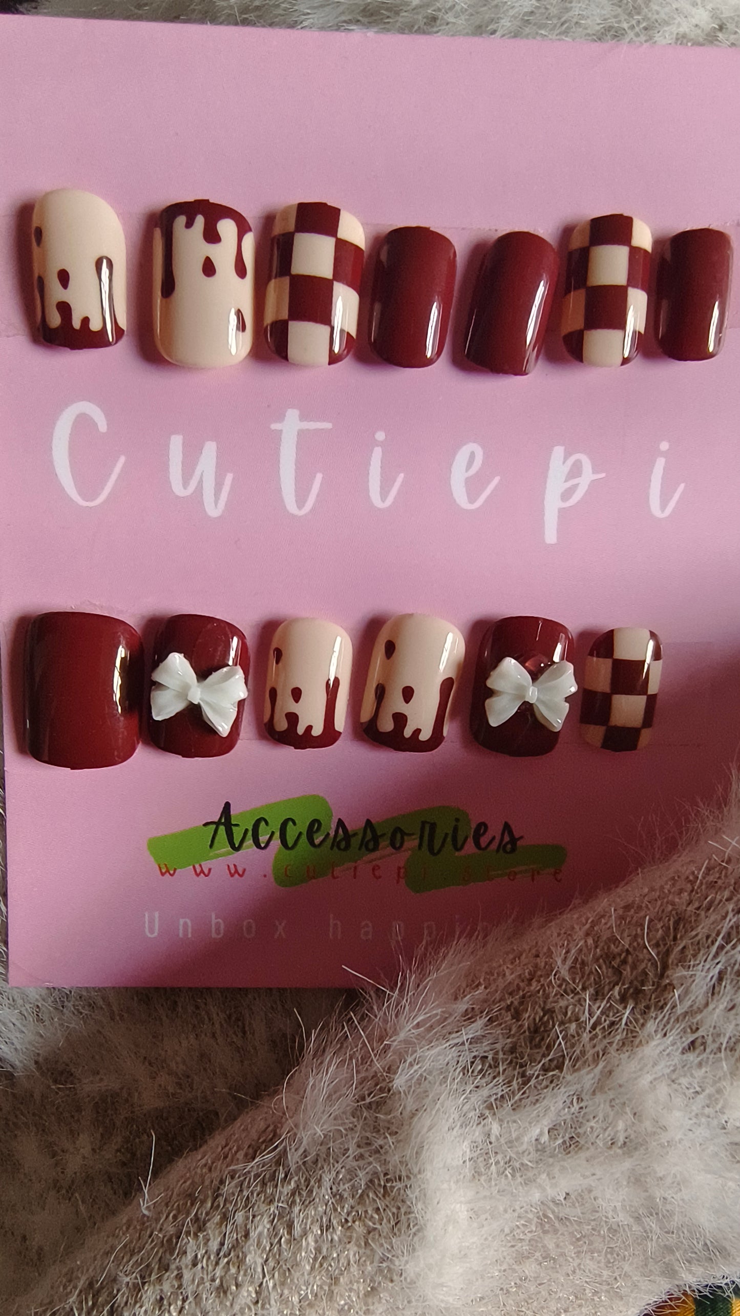 Brown Bow - 24pcs with Application Kit