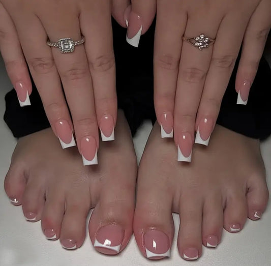 Twin Set-48pcs French Nails with Application kit