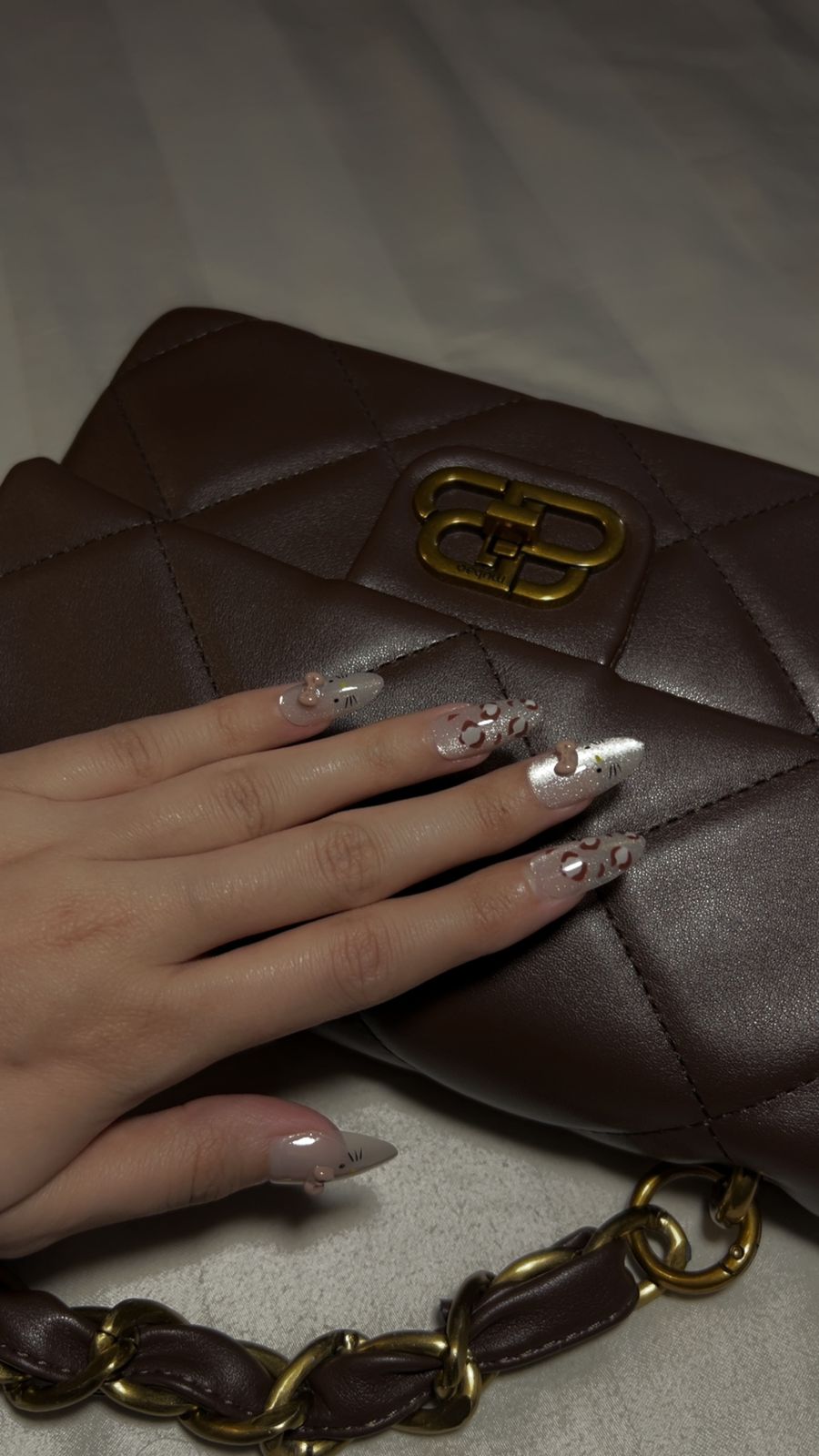 Leopard Nails- 24 pcs Premium Gel Nails with Application kit (Best Seller)