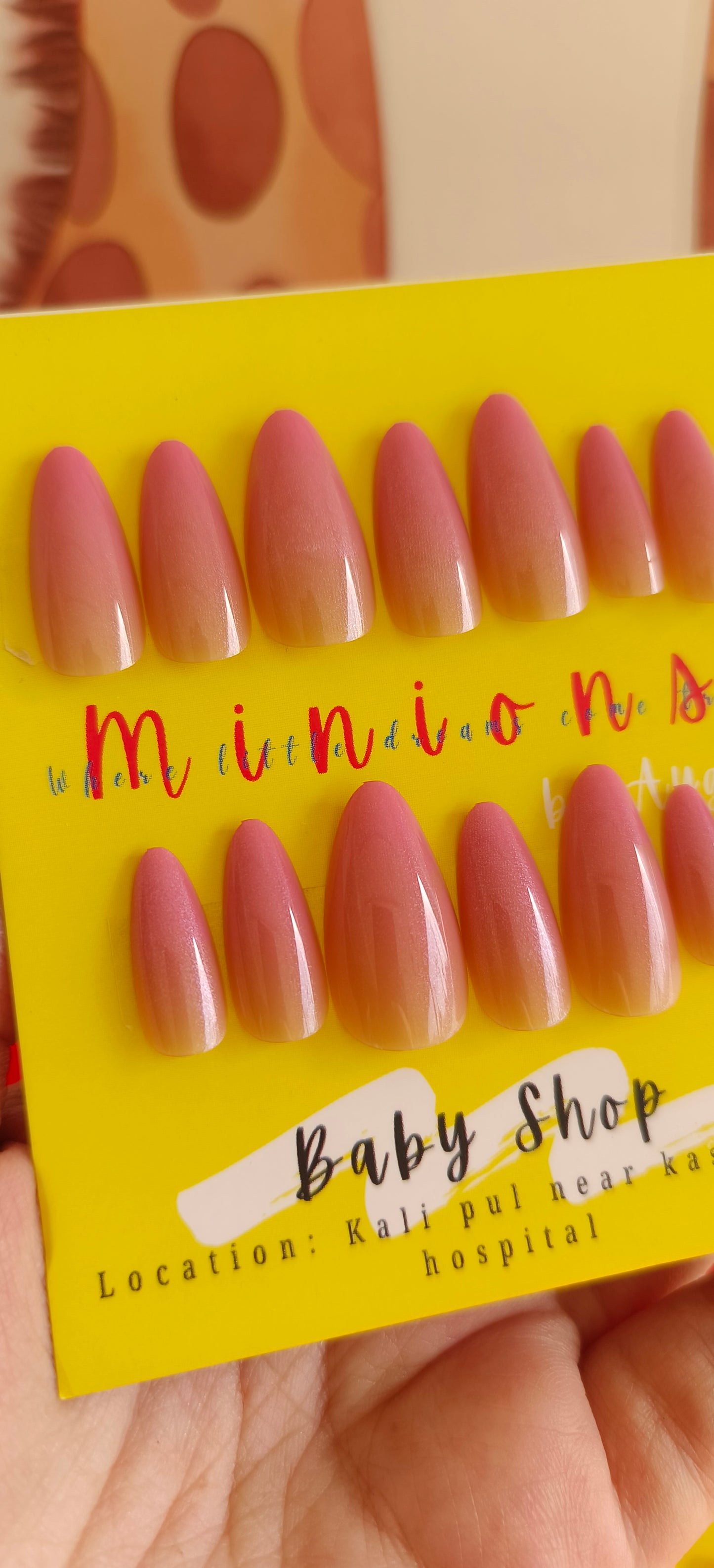 Blush Pink – 24pcs Nail Set with Application Kit
